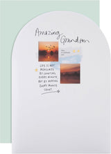 Heartfelt Verse Foil Stars Design Grandson Birthday Card