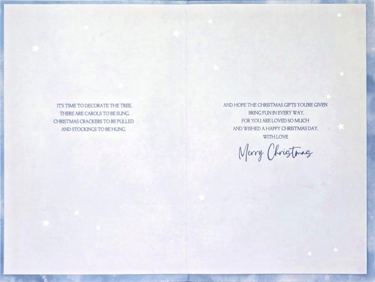 Baubles Design Grandson & Family Christmas Card