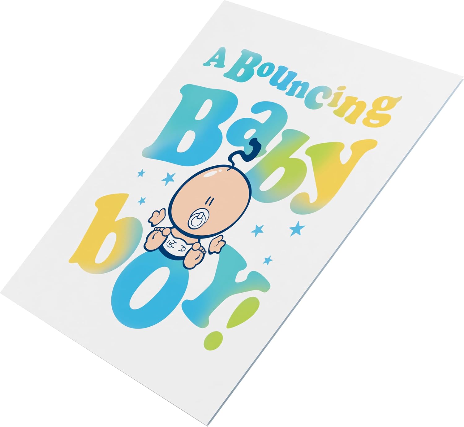 Bubblegum Character New Baby Boy Congratulations Card