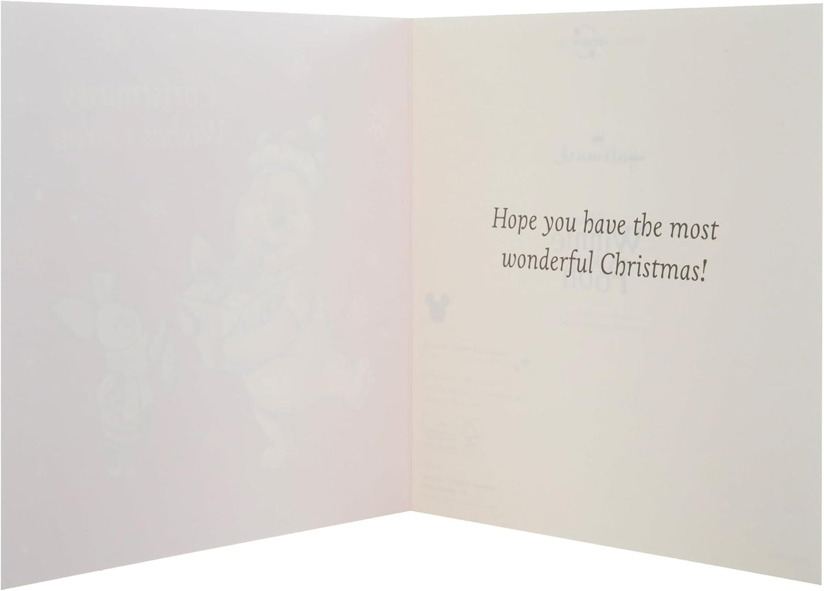 Disney Winnie the Pooh Pack of 10 in 2 Designs Christmas Cards