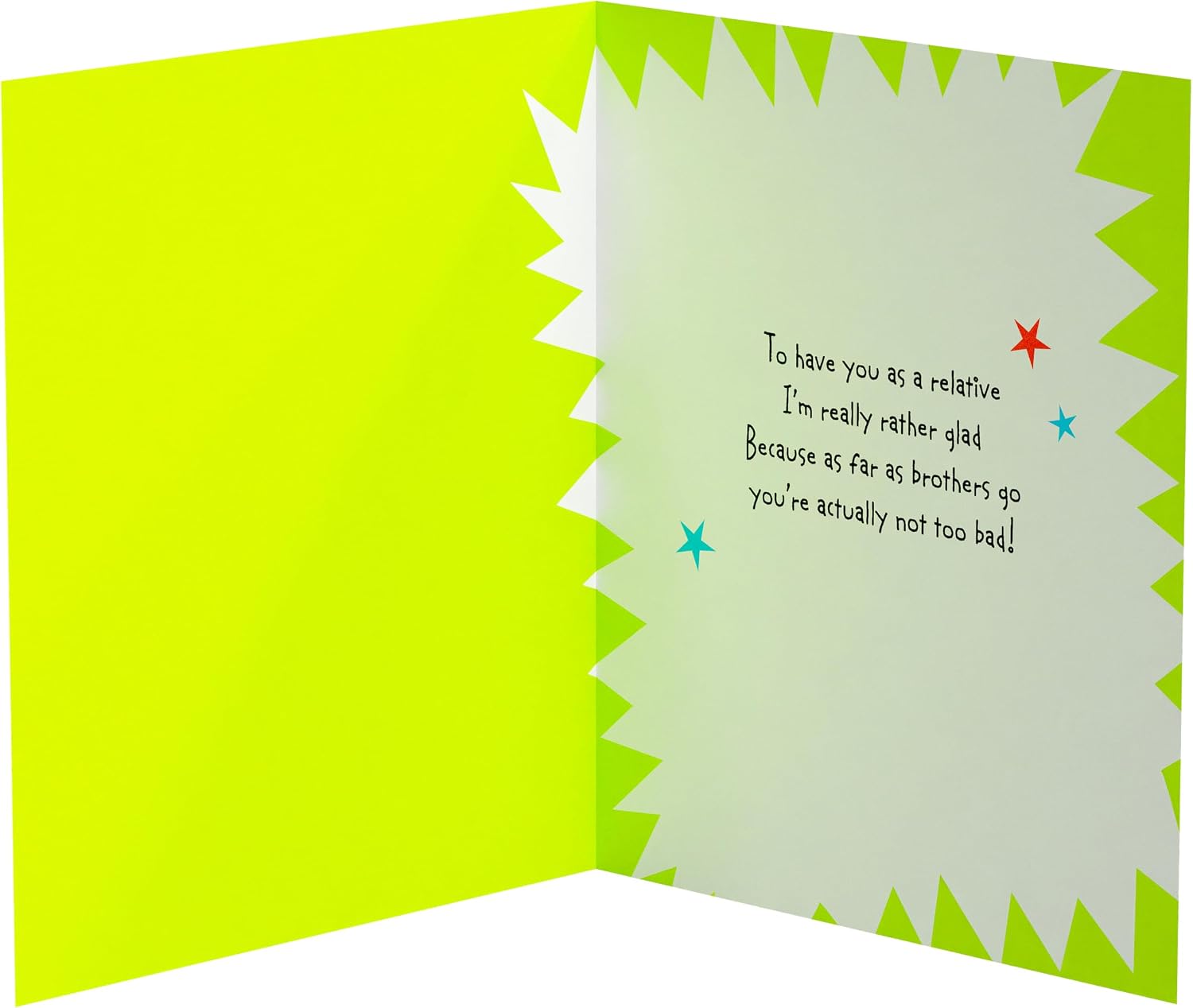 Character with Tongue Out Design Brother Birthday Card