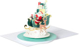  Santa & Sleigh Music & Motion 3D Pop Up Christmas Card