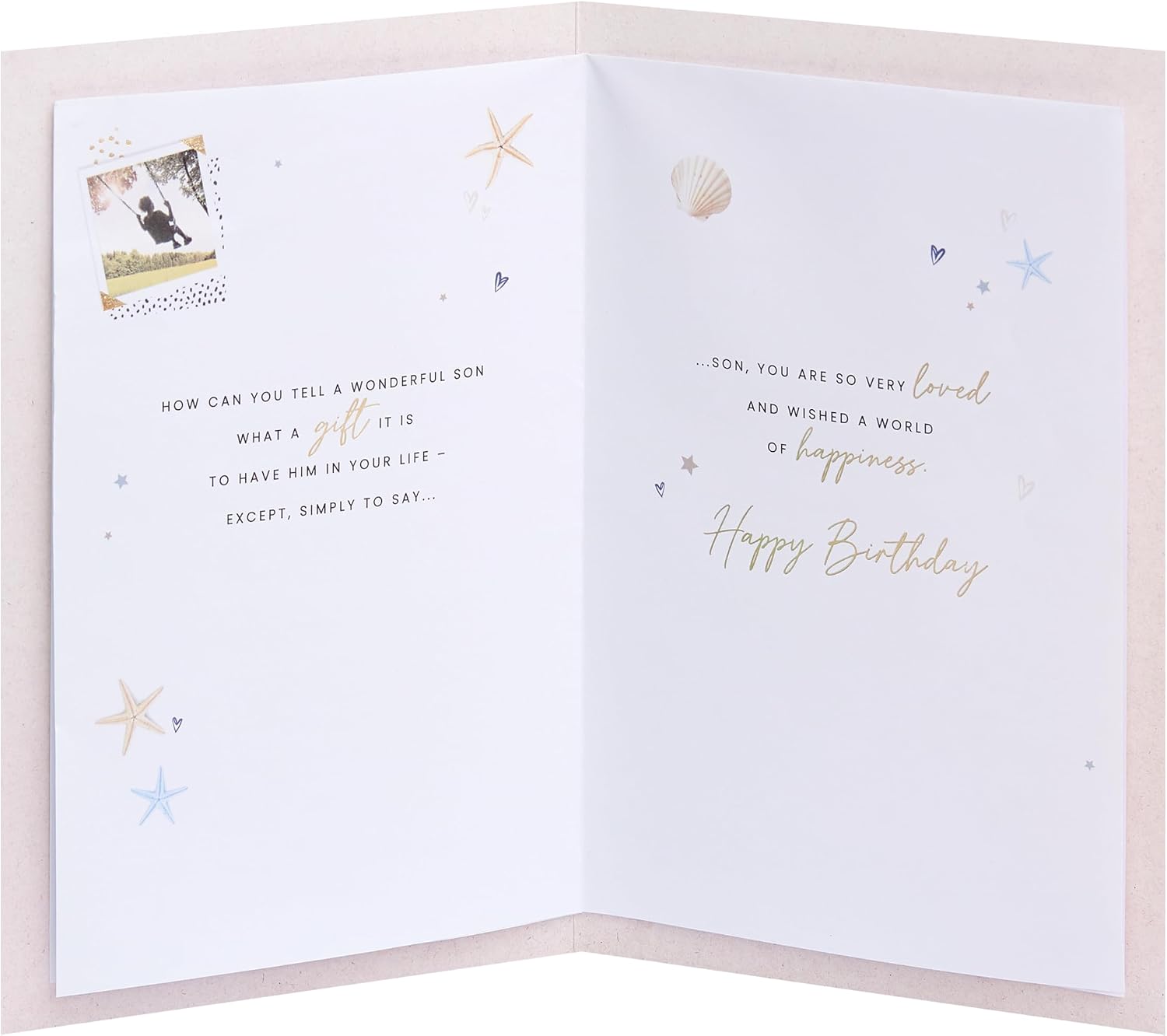 Cute Photo Design Son Birthday Card