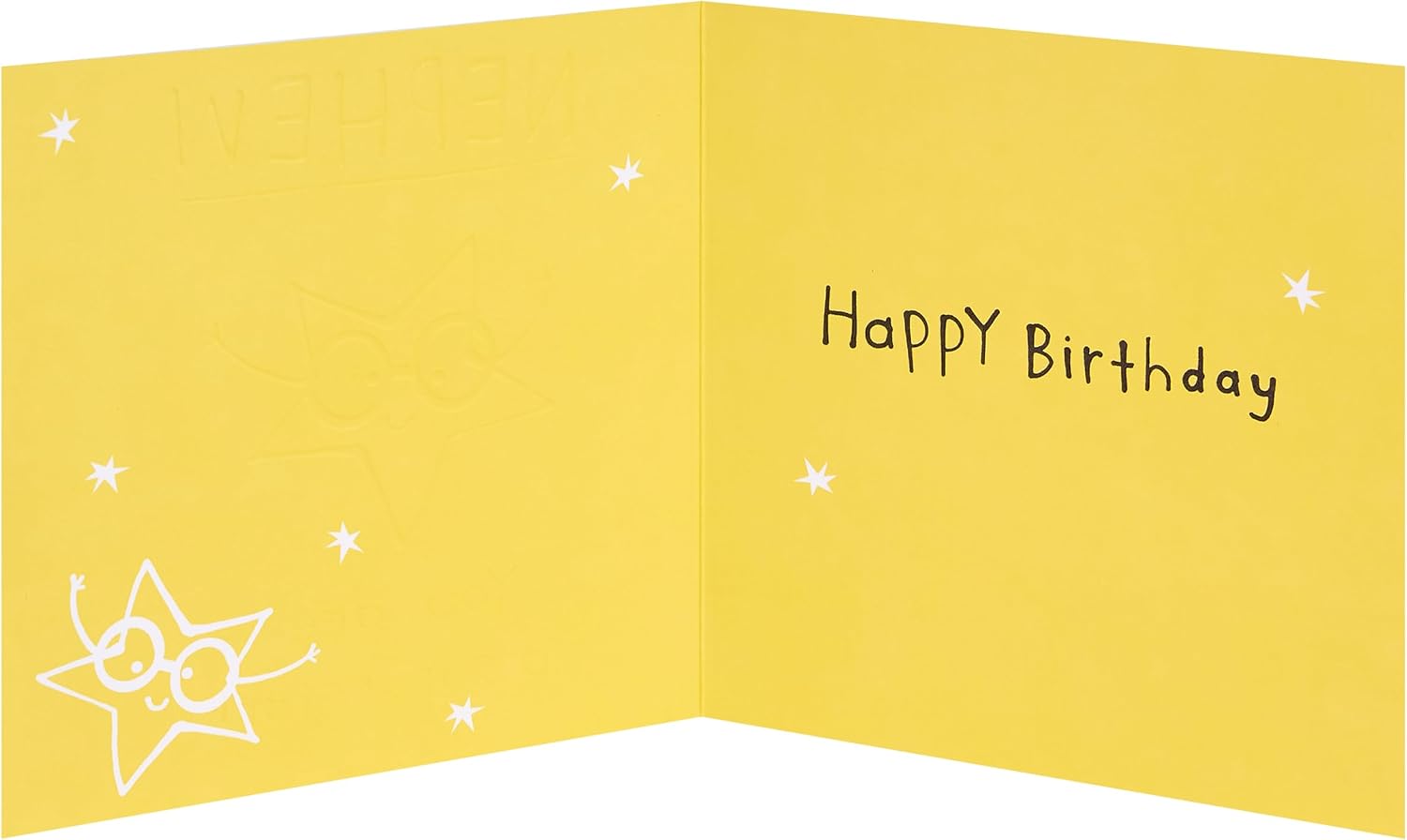 Benny Superstar Design Nephew Birthday Card