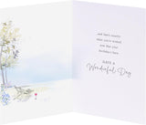 Man Sat in Garden Design Uncle Birthday Card