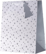 Festive Design 4 Pack Silver & Gold, Large, Medium, Small Christmas Gift Bags