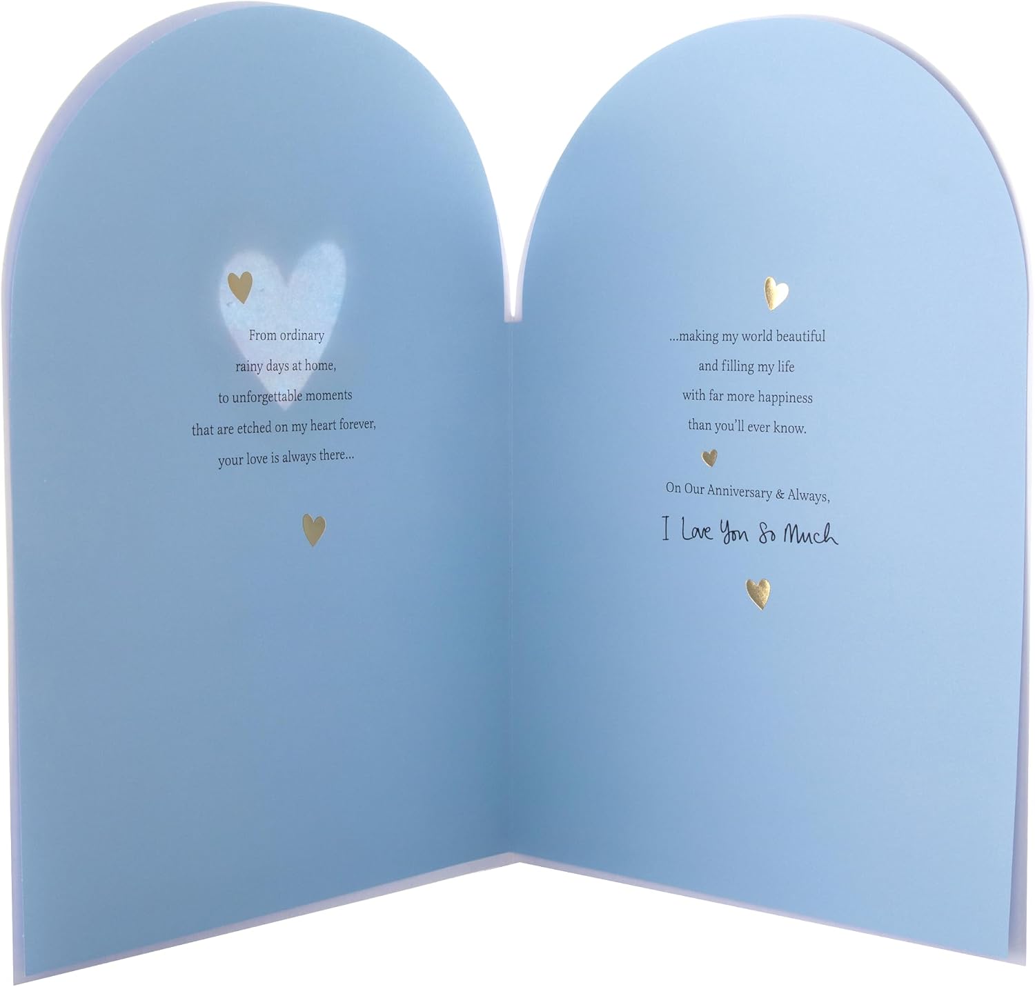 Heart Design Heartfelt Verse Husband Anniversary Card