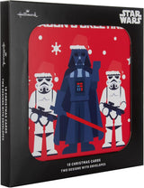 Star Wars in 2 Iconic Designs Pack of 10 Christmas Cards