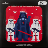 Star Wars in 2 Iconic Designs Pack of 10 Christmas Cards