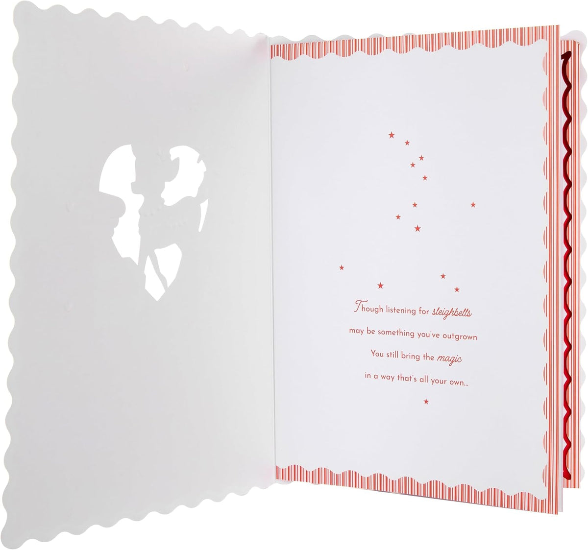 Traditional Reindeer Design Daughter Christmas Card
