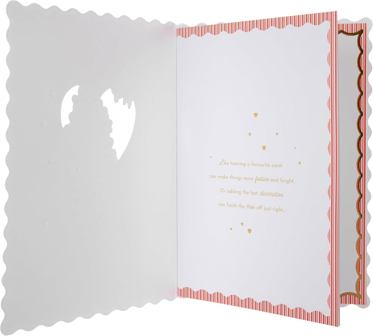 Traditional Tree Design Wife Christmas Card