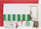 Paper Wonder 3D Pop Up Santa Hot Cocoa Shop Christmas Card