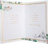 Traditional Fireplace and Robin Design Mum Christmas Card