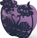 Shadow Press Laser Cut Mrs & Mrs, Multi Occasion Congratulations Card