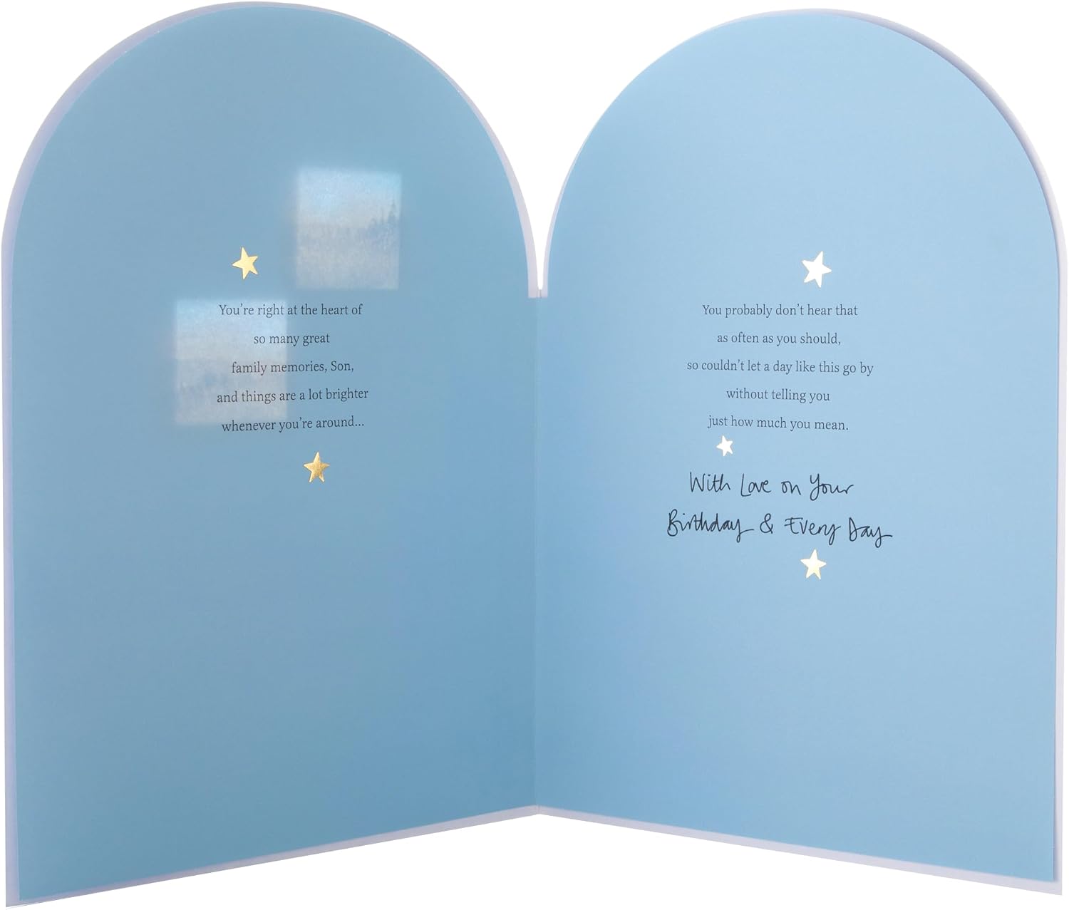 Inspired Heartfelt Verse Nature Design Son Birthday Card