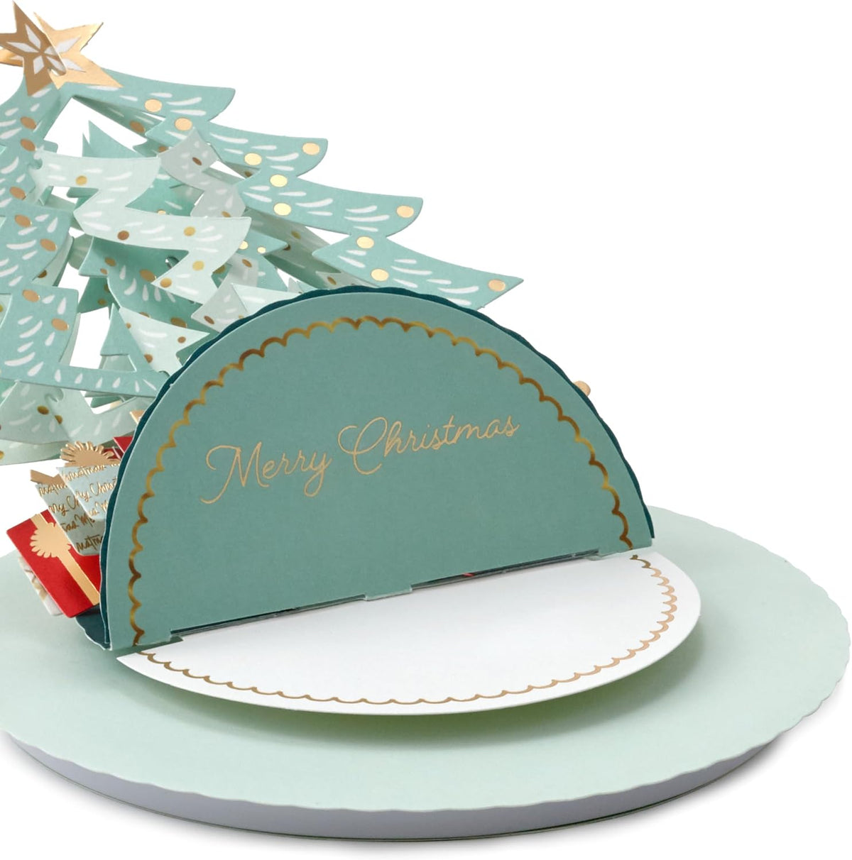 Tree & Presents 3D Pop Up Music & Motion Christmas Card