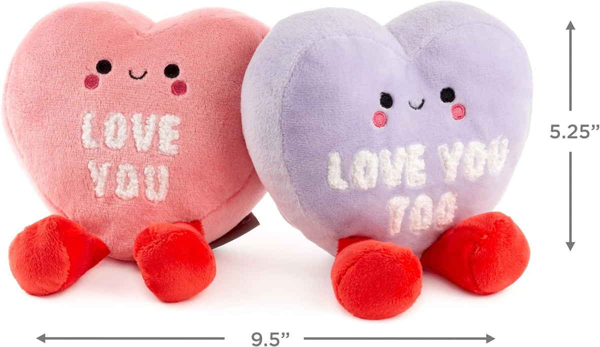 Better Together Candy Hearts Magnetic Plush Pair