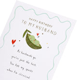 Pea Pod Design Husband Birthday Card