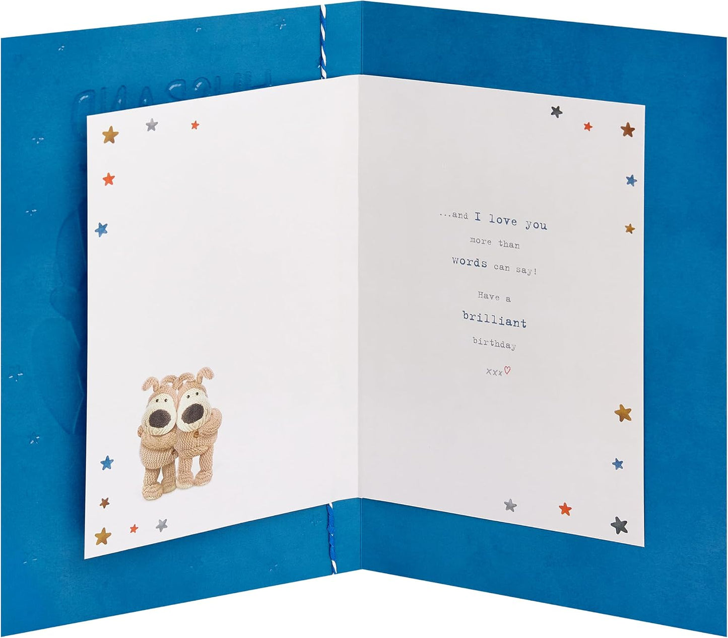 Boofles On Sofa Design Husband Birthday Card