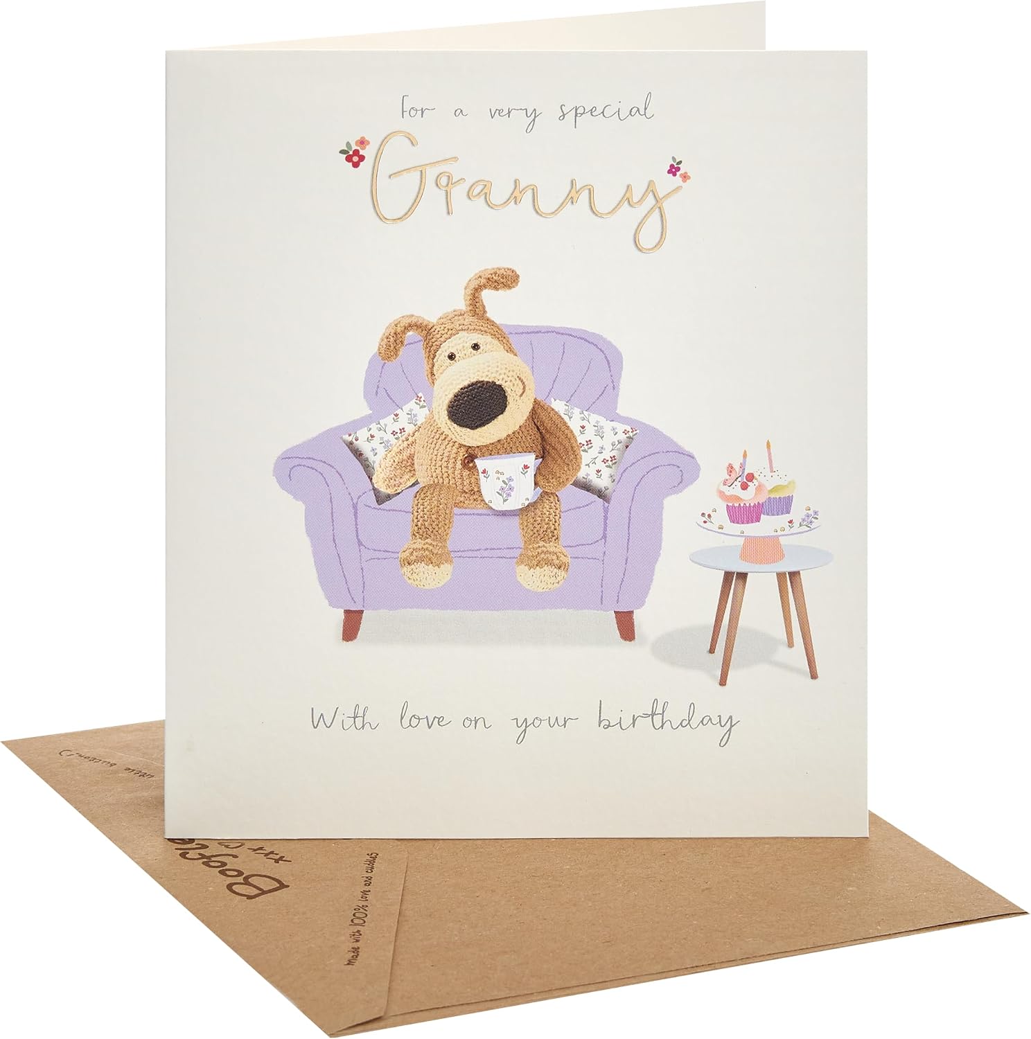 Boofle on Sofa Granny Birthday Card