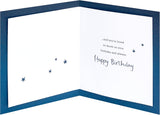 Lettering with Stars Design Grandad Birthday Card