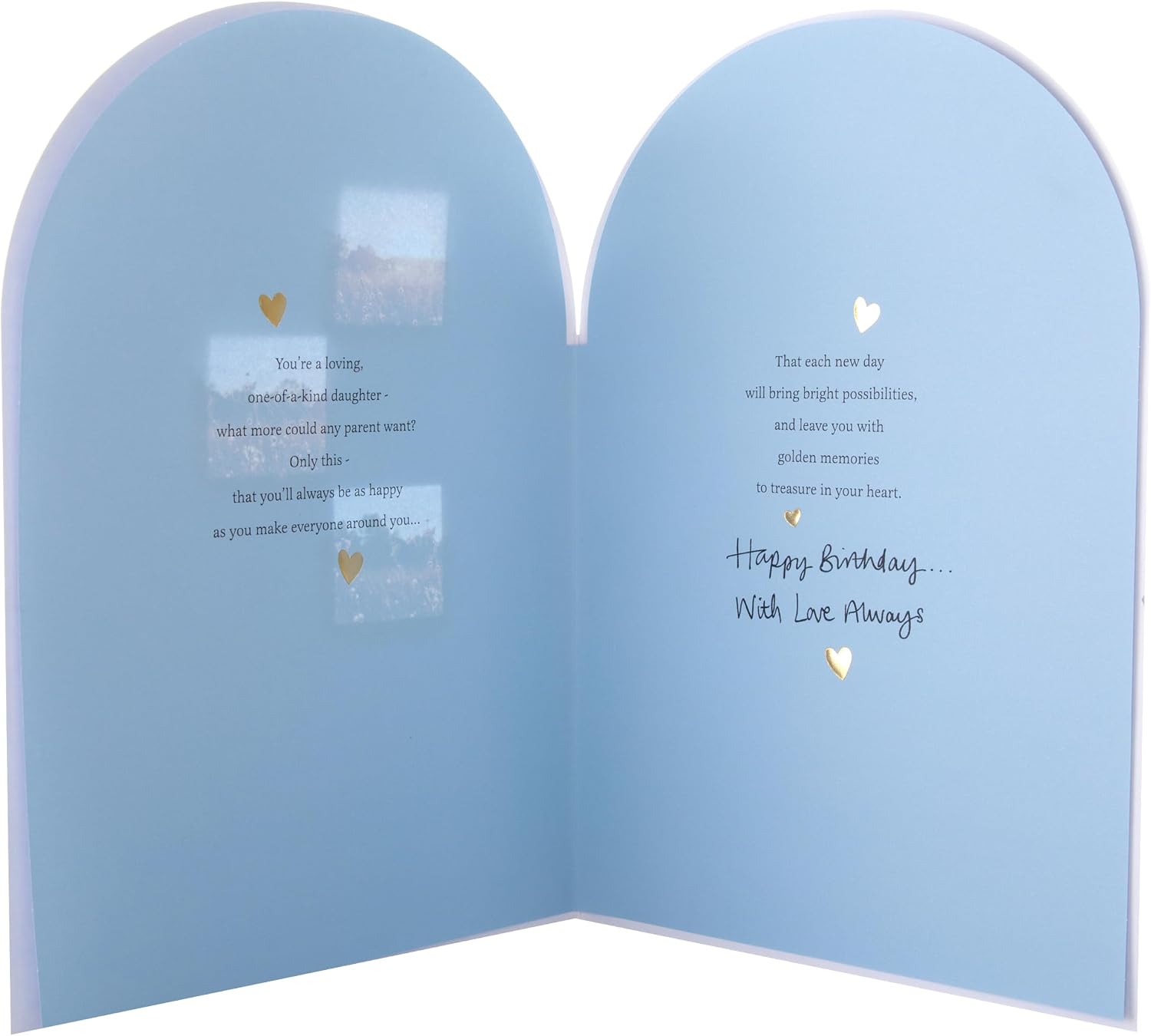 Floral Heartfelt Verse Daughter Birthday Card