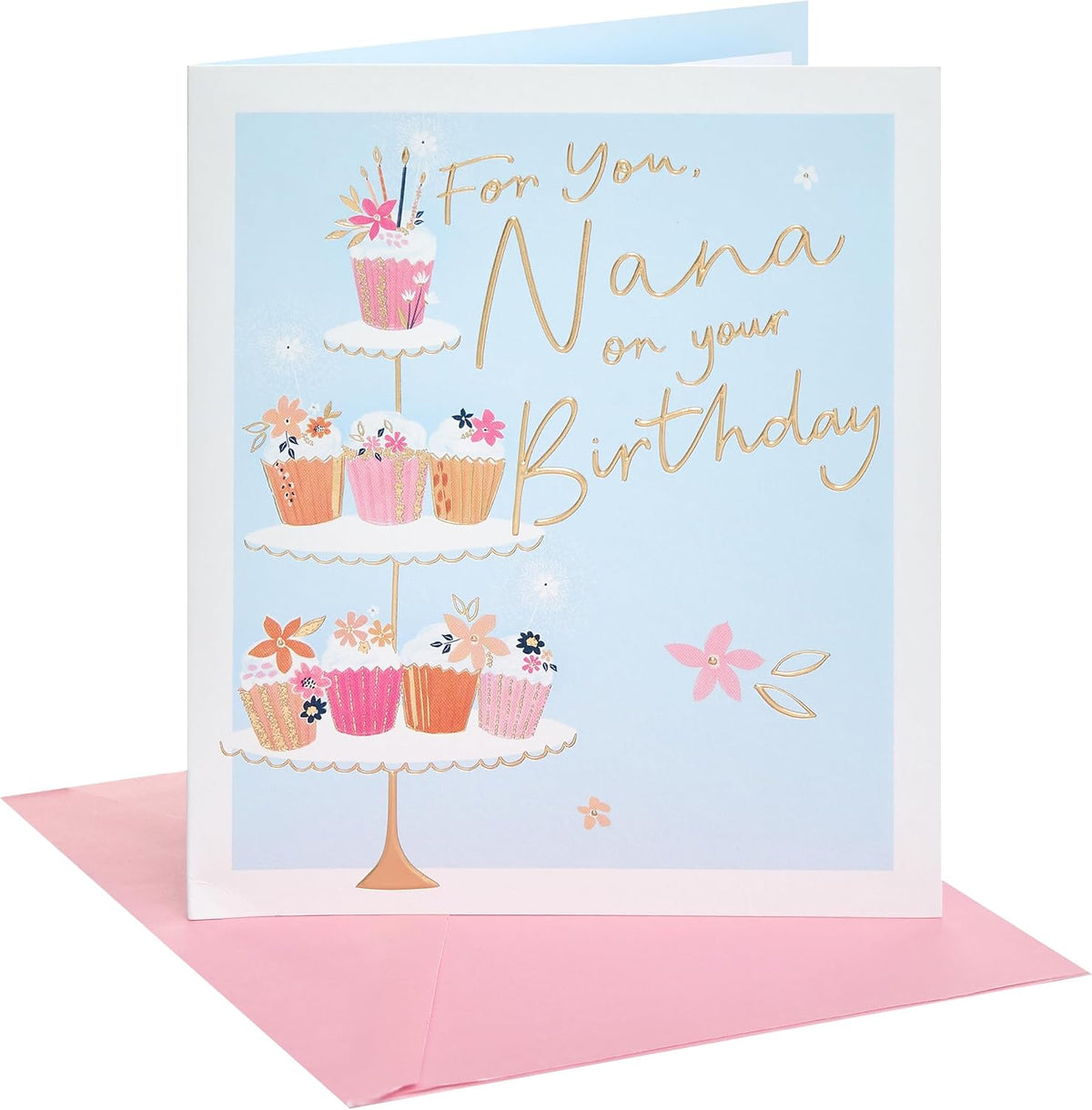 Cupcakes Design Nana Birthday Card