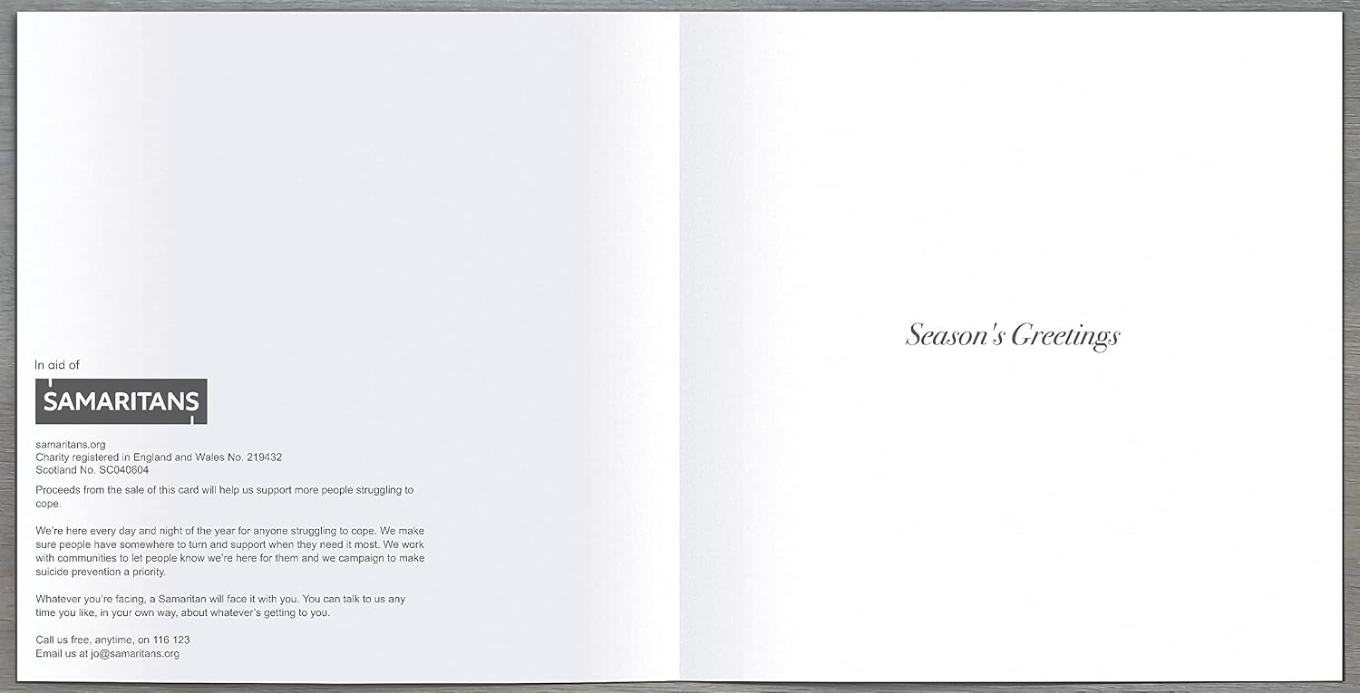 Pack of 8 Twelve Days of Christmas Samaritans Charity Christmas Cards