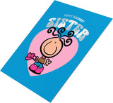 Girl with Handbag Design Sister Birthday Card