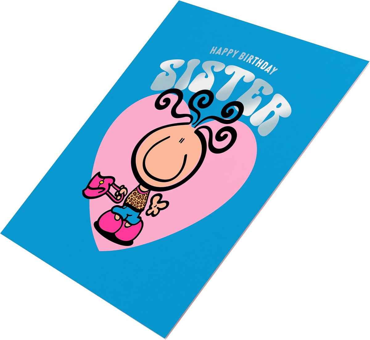 Girl with Handbag Design Sister Birthday Card