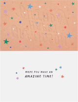 Stars and Sparkles Design Grandson Birthday Card