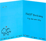 Benny Giant Heart Design Husband Birthday Card with Badge
