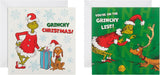 Dr. Seuss The Grinch Pack of 10 in 2 Fun Designs Christmas Cards