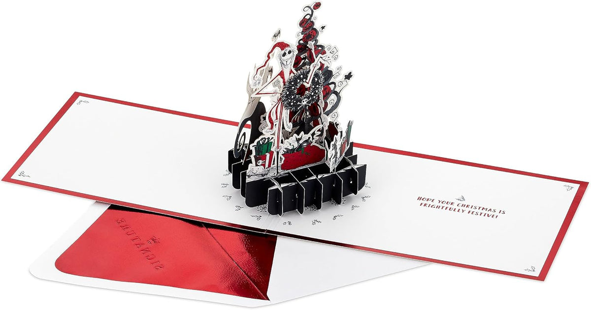 Jack Skellington Zero Design 3D Pop Up Nightmare Before Christmas Card