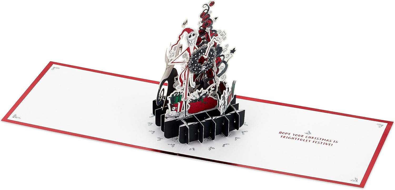 Jack Skellington Zero Design 3D Pop Up Nightmare Before Christmas Card