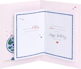 Globe Design Husband Birthday Card