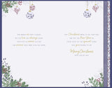 Heart Wreath Design Luxury Handmade Die Cut Mum Christmas Card