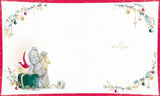 Bear Holding Up Present Granny Christmas Card
