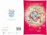 Bears Wearing Hats And Socks Beautiful Fiancée Christmas Card