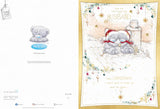 Bears Sit Snuggled Together In The Snow Wonderful Husband Luxury Boxed Christmas Card