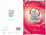 Bears Hugging Husband Christmas Card
