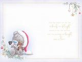 Bear In Reindeer Outfit Wonderful Baby Boy Christmas Card