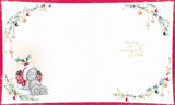 Bear In Pudding Outfit Lovely Niece Christmas Card