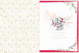 Bears Sit Snuggled Together In The Snow Wonderful Husband Luxury Boxed Christmas Card