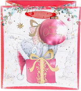 Me To You Bear Peeking Out Through Present Christmas Small Sized Gift Bag