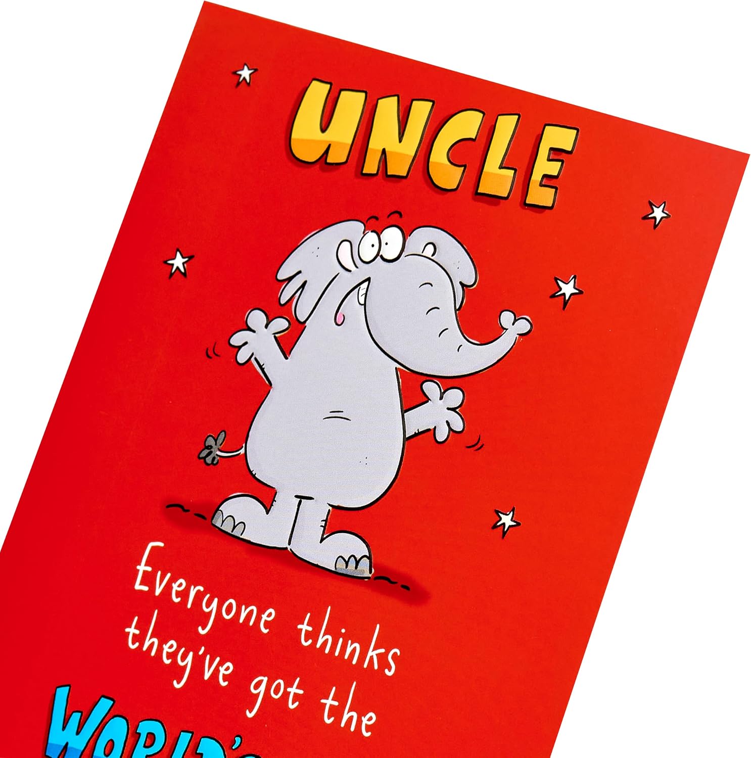 Elephant Design Uncle Birthday Card