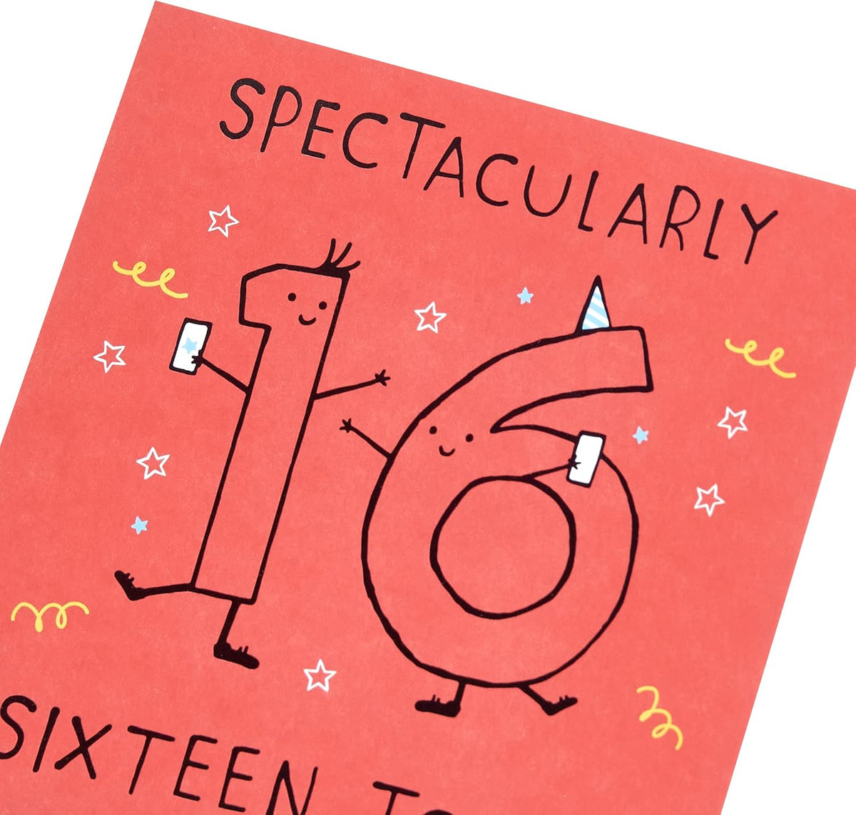 Fun Lettering Design 16th Birthday Card