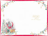 Bear Amidst Lots Of Presents Son Christmas Card
