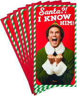 Hallmark Pack of Christmas Money or Gift Card Holders, Buddy The Elf (6 Holiday Cards with Envelopes)