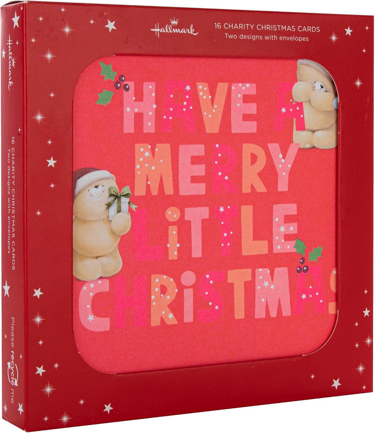 Forever Friends 16 Pack 2 Designs Charity Christmas Cards
